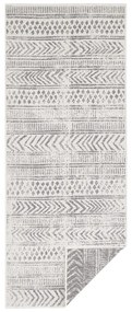 Tappeto da esterno grigio e crema , 80 x 350 cm Biri - NORTHRUGS