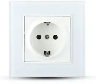 Pannello di vetro dell'Eu Socket 16A BIANCO