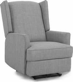 Poltrona reclinabile Uranos in tessuto grigio – 75x93x104 cm