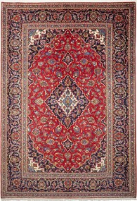 Kashan Tappeto persiano 310 x 210 Rosso (Iran) Annodato A Mano