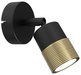 Faretto da parete MIZU 1xGU10/8W/230V nero/ottone