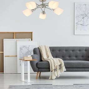 Lampadario a plafone DONNA 5xE27/60W/230V nichel