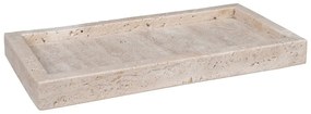 Vassoio decorativo in pietra 15x30,5 cm Travertine – House Nordic