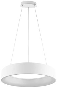 Lampadario LED moderno Noah bianco Ø60cm, luce con 3 temperature di colore 8000 lumen, LUCE AMBIENTE DESIGN