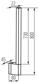 Kanlux 38893 -Applique a LED da esterno YALTE LED/10W/230V 3000K IP54 nero