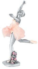 Ballerina con tutù rosa (6x6x13 cm.)