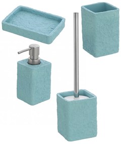 Set 4 Accessori D'Appoggio Feridras "Sabbia" Acqua Marina
