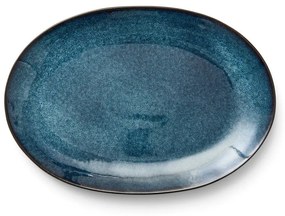 Piatto nero/blu in gres Gastro Dark Blue/Black – Bitz