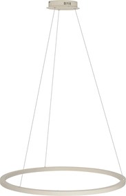 Lampada a sospensione di design beige 80 cm con LED dimmerabile a 3 livelli - Girello