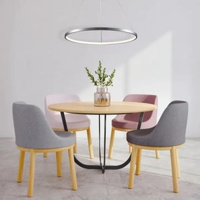 Lampadario LED a sospensione con filo LEA LED/20W/230V 4000K diametro 50 cm cromo opaco