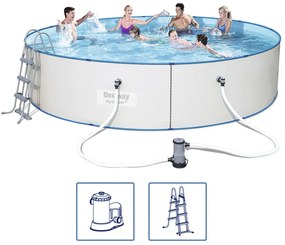 Bestway Piscina Hydrium Rotonda con Telaio in Acciaio 460x90 cm 56386