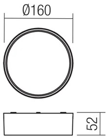 Redo 90494 - Plafoniera LED da esterno URANIA LED/10W/230V 3000K IP65 bianco