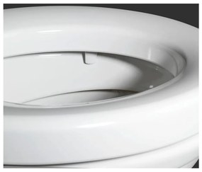 Sedile per wc leggermente rialzato con chiusura facilitata per anziani , 43,5 x 37 cm Secura - Wenko