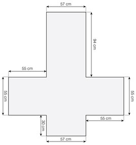 Rivestimento protettivo rosso per poltrona 165 cm Lounge - douceur d'intérieur