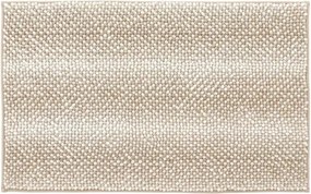 Tappeto bagno in ciniglia beige super soft 50x80 cm con retro antiscivolo Marea