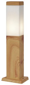Lampada da terra moderna da esterno in acciaio con stampa legno 45cm IP44 - Malois