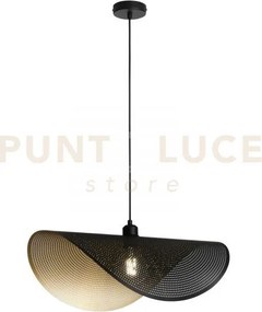 Lampadario a sospensione rhei-dot nera e oro 1 luce attacco e27 60x...