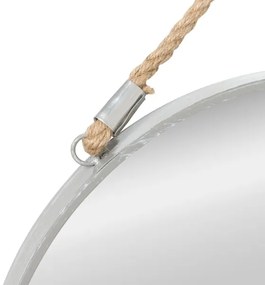 Atmosphera - Specchio da parete EDEN diametro 38 cm argento