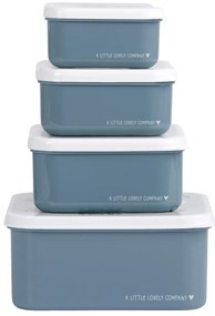 A Little Lovely Company - set di quattro scatole merenda - veicoli