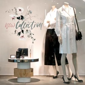 Nuova Collezione papavero rosa | Vetrofania