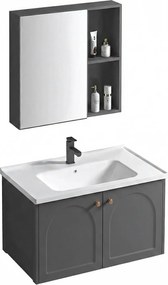 Set di mobili da bagno con lavabo Denver 60cm Grey