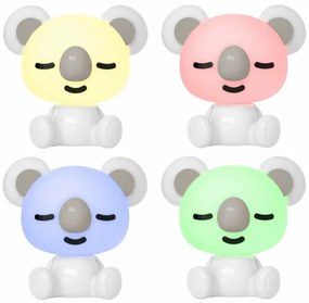Lampada notturna per bambini a LED RGBW Dimmerabile 2,5W/230V koala bianco