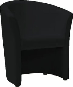 Poltrona TM-1 in ecopelle nera – 67x60x76 cm