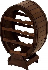 Cantinetta porta bottiglia in legno botte 12 POSTI