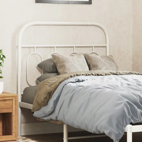 Testiera İn Metallo Bianco 80 Cm /