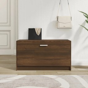 Scarpiera Rovere Marrone 80x24x45 Cm İn Legno Multistrato /
