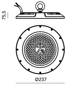 LED Luce tecnica per impieghi gravosi GRAZA HIGHBAY LED/100W/230V 4000K IP65
