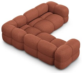 Divano angolare color mattone Loretto – Cosmopolitan Design