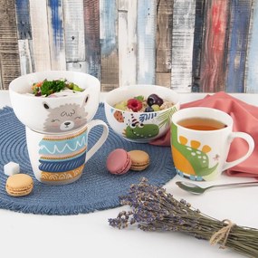 Set di tazza e ciotola in porcellana 2 pezzi 350 ml - Orion