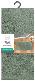 Tappetino per il bagno verde polveroso 50x80 cm Mael – douceur d'intérieur