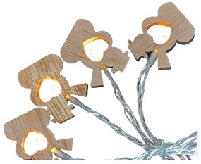 Catena luminosa con 10 luci LED gialle Snowmen - Casa Selección