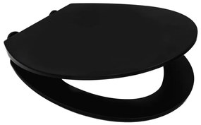 Tavoletta Water Memphis Con Chiusura Rallentata Nero Opaco /