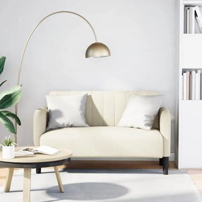 Divano Divanetto Crema 109 Cm İn Velluto /