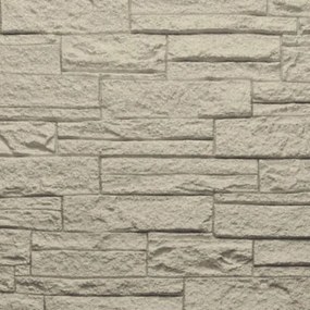 Pannello decorativo effetto pietra mattoni 3D set 12 pz 8,6 mt2 rivestimento murale in PU 120 x 60 x 2,5 Greige Tortora