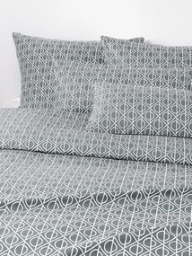 Copripiumino in cotone con stampa geometrica Jella