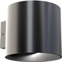 Applique Da Parete Moderno Rond Alluminio Nero 1 Luce G9 50W