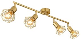 Globo 54802GB-4 - Faretto XARA I 4xE14/40W/230V oro