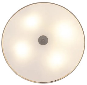 Lampada da soffitto rustica beige 50 cm - Drum