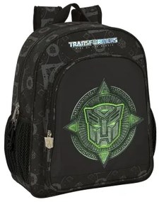 Zaino Scuola Transformers 32 x 38 x 12 cm Nero