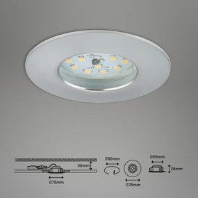 Briloner 7295-019- LED Luce da bagno dimmerabile ATTACH LED/6,5W/230V IP44
