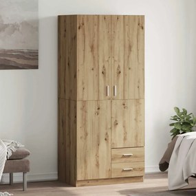 Armadio Rovere Artigianale 80x52x180 Cm İn Legno Multistrato /