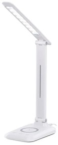 Immax 09107L - Lampada da tavolo LED dimmerabile con ricarica wireless QI LUMI LED/7W/230V bianco
