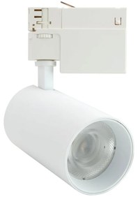 Faro LED 30W Trifase 60° 120lm/W CRI92 no Flickering - BRIDGELUX LED Colore Bianco Freddo 6.000K