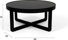 Tavolino da salotto rotondo nero Centre – Zuiver