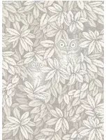 Cole & Son Tapete Foglie e Civette - White