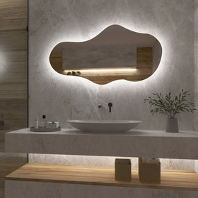 Specchio asimmetrico con luce LED G2
